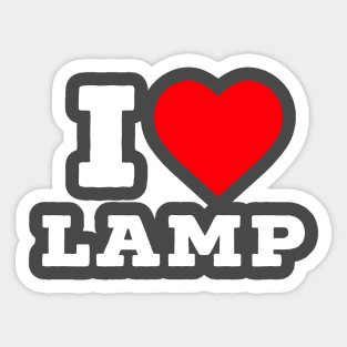 I love lamp. Sticker